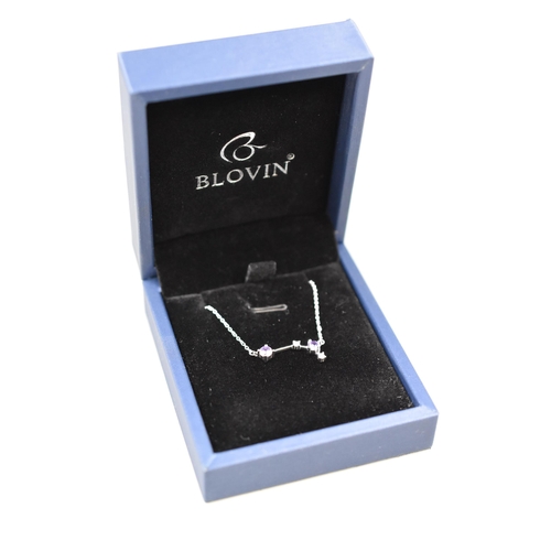 56 - Blovin Sterling Silver Zodiac Constellation Pendant Necklace Complete with Presentation Box