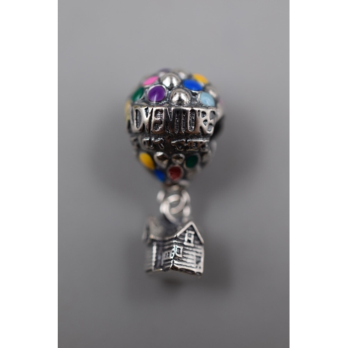 60 - Pandora Disney Pixar's Up House and Balloon Charm Complete with Presentation Box