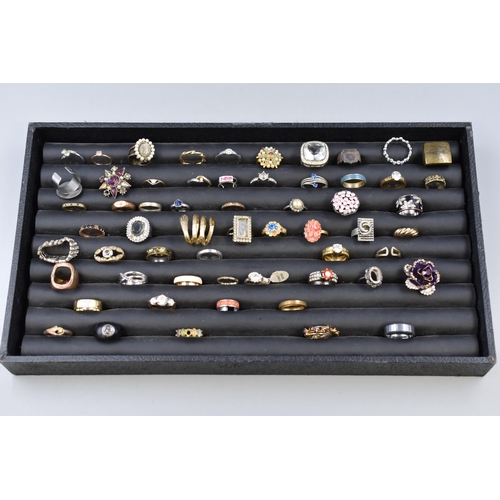 104 - A Selection of Approx 55 Assorted Vintage Rings