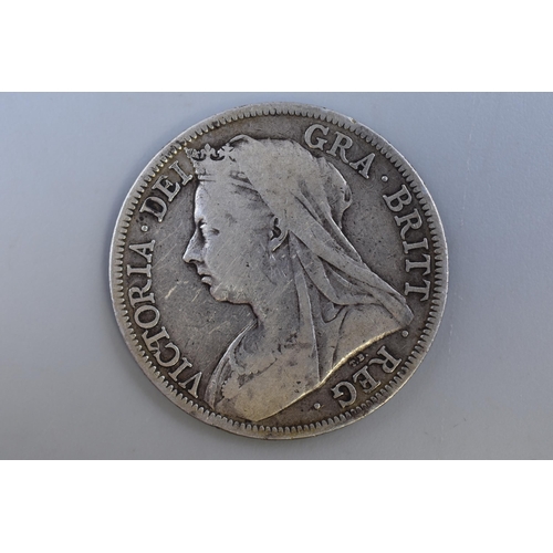 150 - Victoria 1896 Silver Half Crown