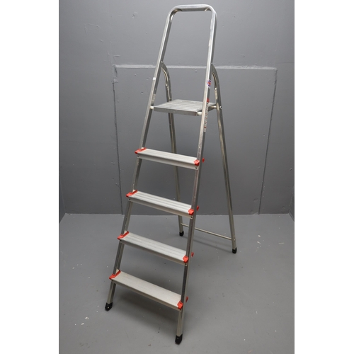 722 - Metal Folding Ladders Approx 66