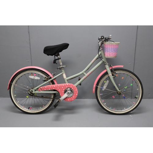 728 - Girls Handberry Pendleton Push Bike complete with Basket and Bell