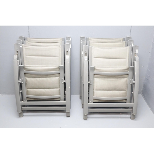 729 - Selection of 6 Folding Outdoor Lounge Chairs Approx 40