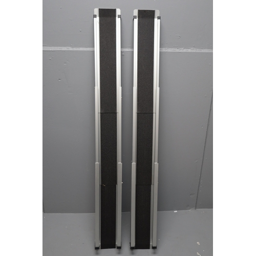 747 - Lightweight Adjustable Set of Aluminium Ramps in Storage Bag