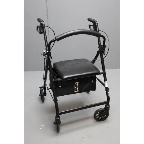 741 - Folding Walking Aid with Brake system Fitted, Seating and Under Storage