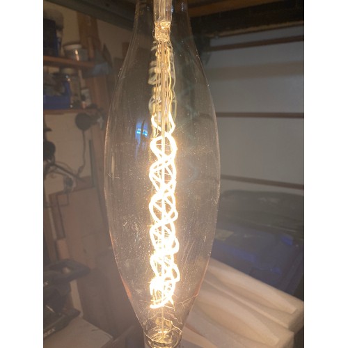 776 - Two over sized decorative LED bulbs measuring 13.5