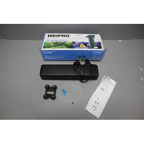 757 - Weipro TC3000c Submersible Internal Filter - Powers on