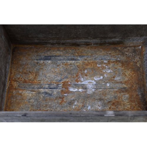 764 - A Vintage Galvanised TMT Tray, Approx 19