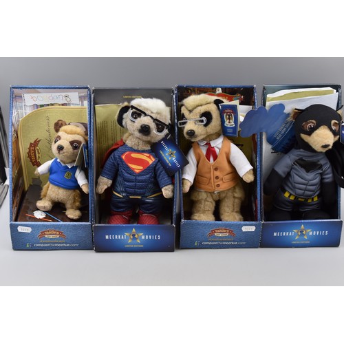 797 - A Selection of Eight Compare The Meerkat Toys To Include Limited and Special Editions