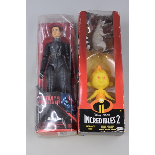 224 - Two Boxed Action Figures To Include The Batman Selina Kyle, And The Incredibles 2 Jack-Jack