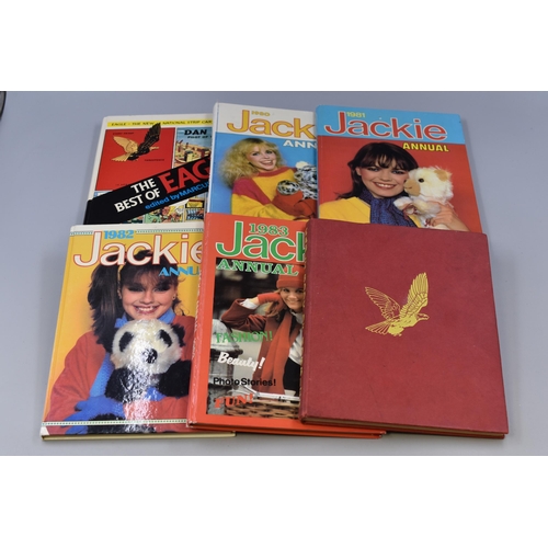 550 - A Selection of Vintage Annuals To Include The Eagle Book of Hobbies, The Best of Eagle, And Four Jac... 