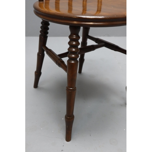 650 - Antique Beech Spindle Back Chair (33