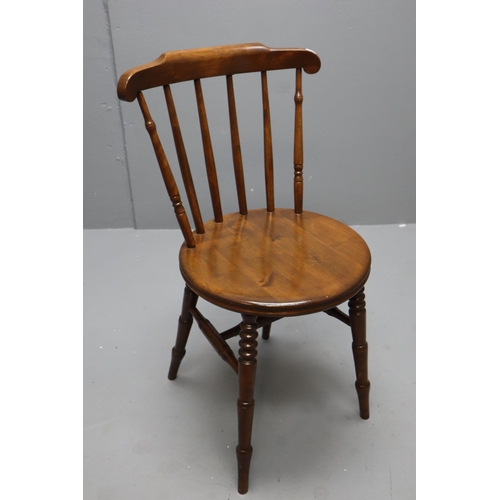 650 - Antique Beech Spindle Back Chair (33