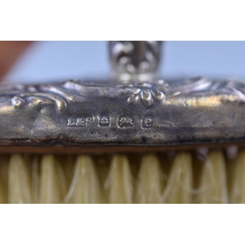 26 - A Hallmarked Birmingham Silver Mounted Top Hat Brush, Circa 1904