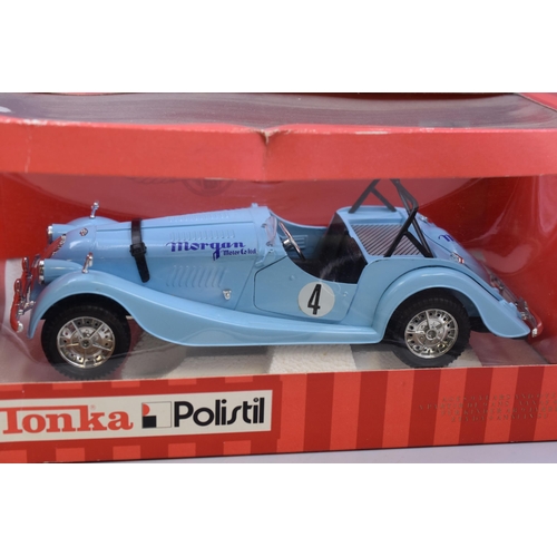 220 - Boxed, Model Tonka-Polistil Morgan Plus 8 Sports Car, Scale 1/16 Scale in Blue