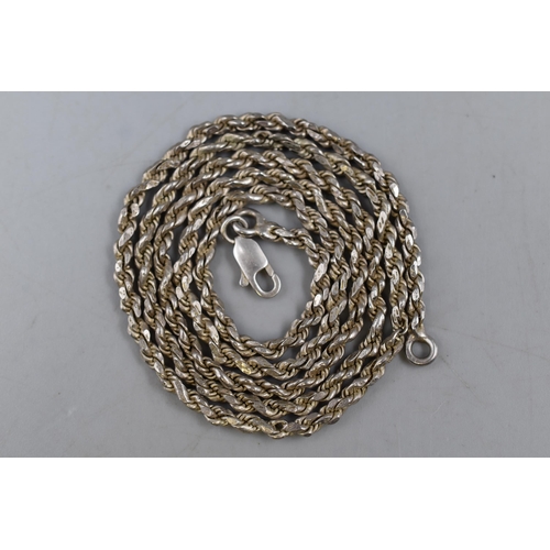 58 - A Silver 925 Chain, 22