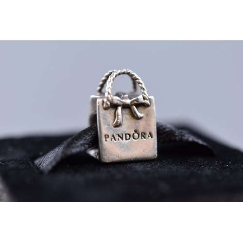 65 - Pandora 925. Silver Handbag Charm, In Presentation Box