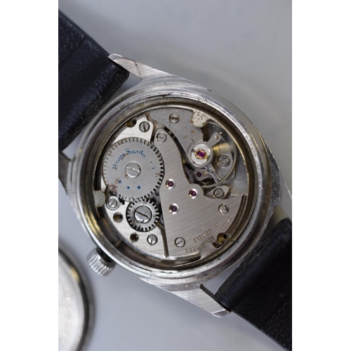 95 - Two Mechanical Watches To Include A Henri Sandoz 17 Jewels Mechanical Gent's Watch (Working), And a ... 