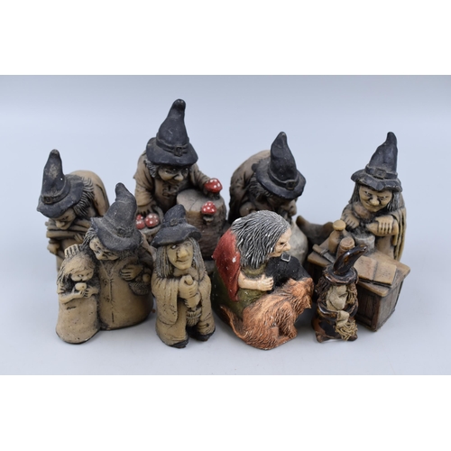 293 - Selection of Six Witch Figurines including Witch Ones