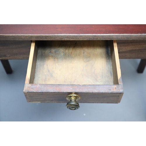 568 - Victorian Mahogany Fold-Over Table with One drawer Storage Decorated with Inlay a nice Polished Exam... 