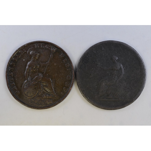 135 - George III 1806 Half Penny and a Victoria 1855 Half Penny