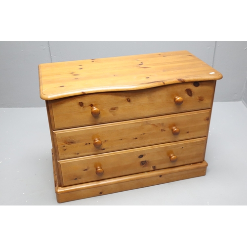 572 - Pair of Duchers Matching Pine Bedroom Units to include a Three Drawer Chest Of Drawers (33