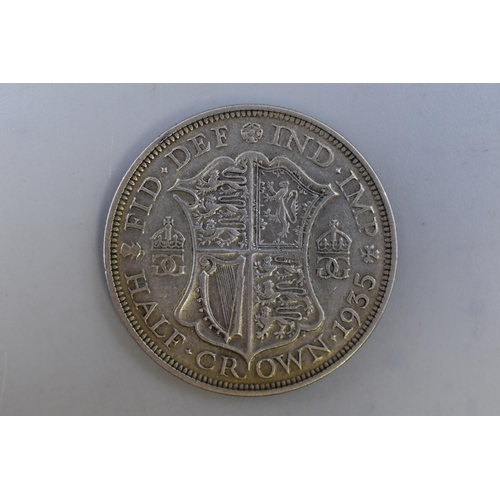 137 - George V 1935 Silver Half Crown Coin