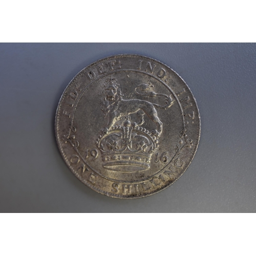 140 - George V 1916 Silver Shilling