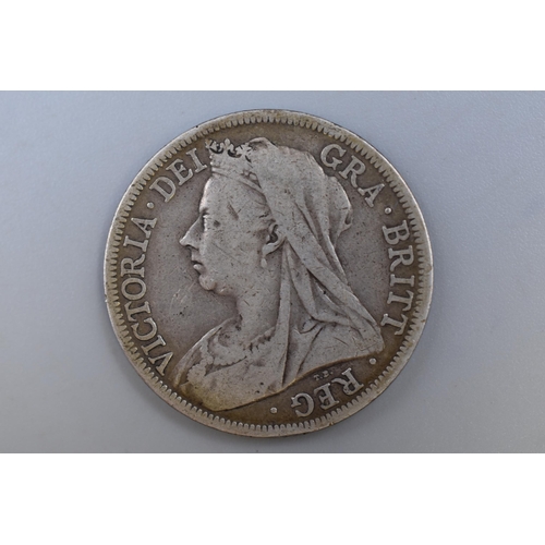 144 - Victoria 1901 Silver Half Crown