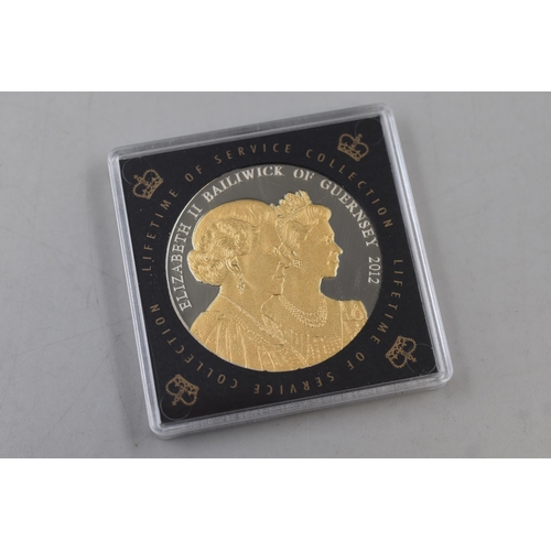 146 - Guernsey Elizabeth II Lifetime of Service Collection £5 Crown