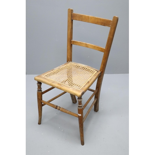 600 - Antique Cane Seated Chair (31