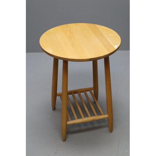 609 - Modern Solid Pine Side table with Under storage approx 23