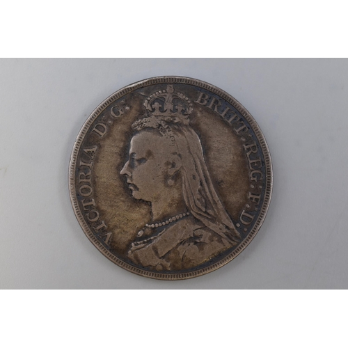 153 - A Victorian 1891 Silver Crown