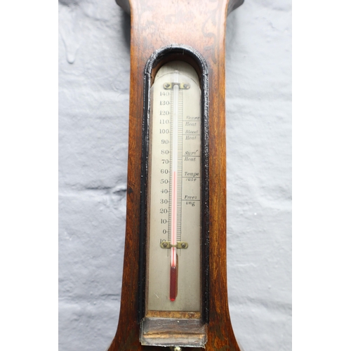 620 - Vintage Long Case Barometer in need of Mercury approx 38