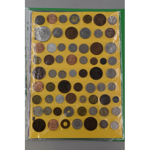 158 - Folder Containing approx 200 British and Foreign Coins