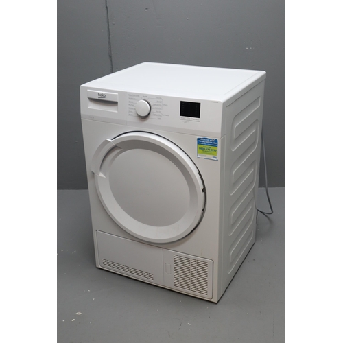 624 - BEKO DTKCE80021W 8 kg Condenser Tumble Dryer - White