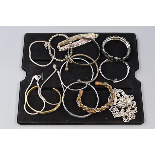 178 - Selection of Various Bracelets and Bangles To Include 'Pandora', Possibly Silver, And Others