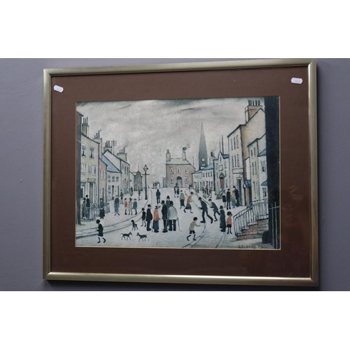 641 - Print of L S Lowry 1935 Painting. Size 26.5