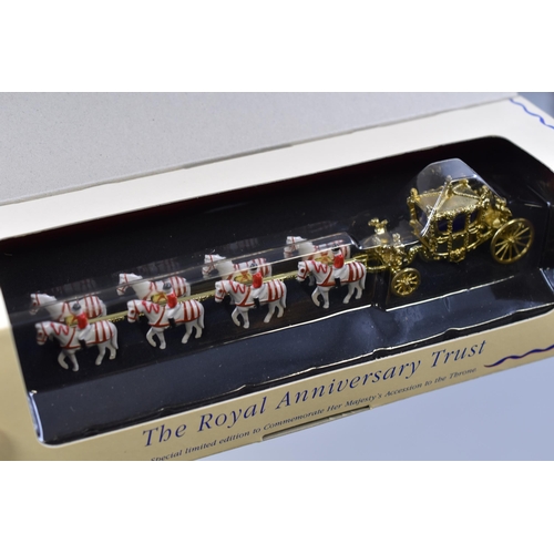 198 - Two Boxed Collectable Matchbox Models of Yesteryear 'Her Majesty's Gold State Coach'