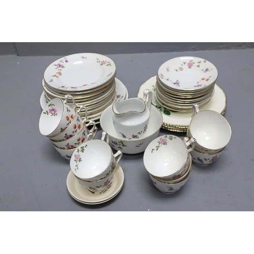 748 - Selection of items to include Crown Staffordshire Dinner Set and Woods Ivory Ware Plates