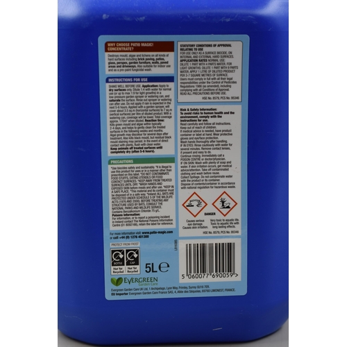 659 - Brand New Sealed 5Ltr Tub of Patio Magic Concentrate Kills and Controls Mould and Algae treats upto ... 