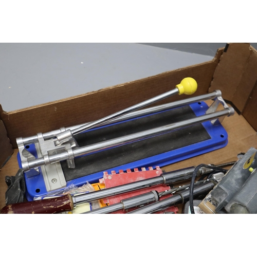 753 - Mixed Selection of Tools inclduing Electric Sander, Yankee Screwdrivers, Spanners, Tile Cutter and M... 