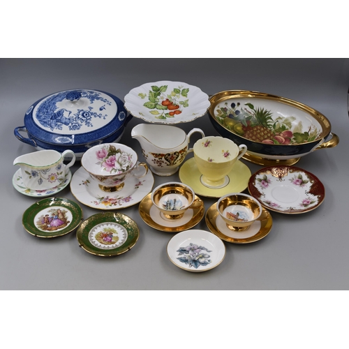 756 - Mixed Selection of Ceramics to include Shelley, Royal Crown Derby, Royal Worcester and More