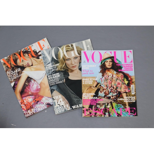 766 - Large Selection of Vogue Magazines **NO POSTAGE**