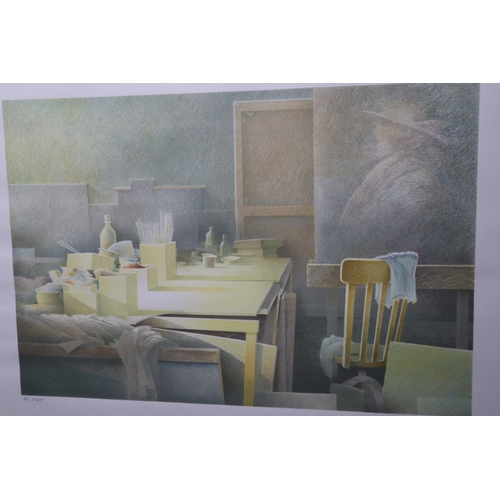 431 - Paris Born Artist Olivier Raab, Large Limited Edition Print 25/225 'The Studio' signed by the Artist... 