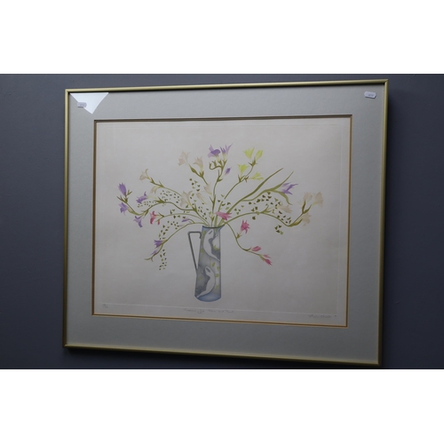 460 - Shelia Oliner (1930-2020) Large Limited Edition Print 52/150, 'Freesias for Fiona and Paul' signed b... 