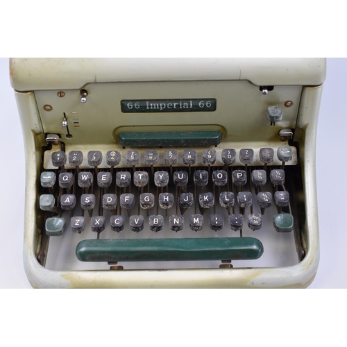 472 - A Vintage 66 Imperial 66 Typewriter