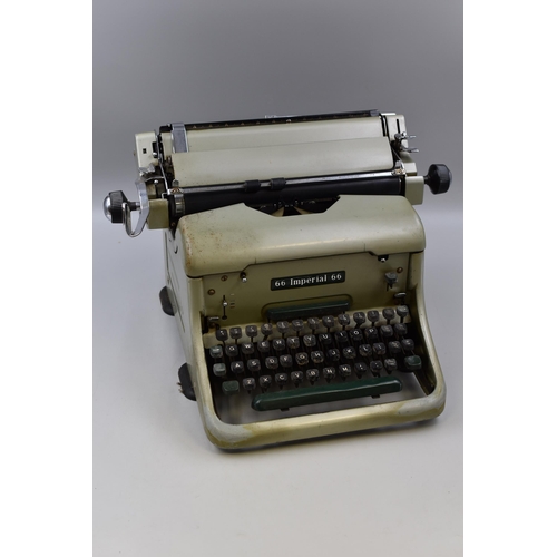 472 - A Vintage 66 Imperial 66 Typewriter