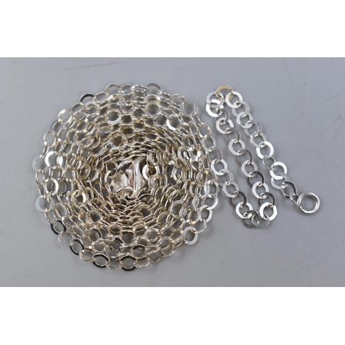 9 - Silver 925 Chain Link Necklace (34