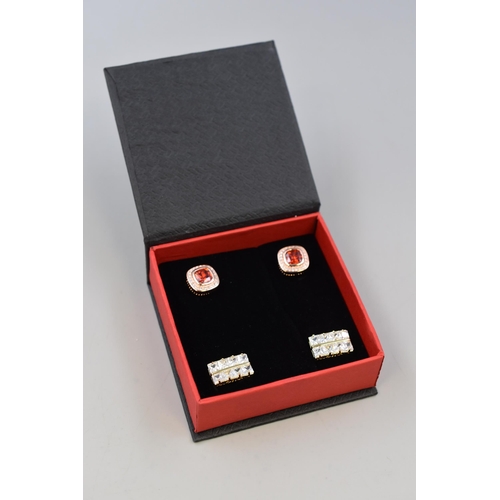 194 - Two Pairs of Cufflinks Complete with Presentation Box